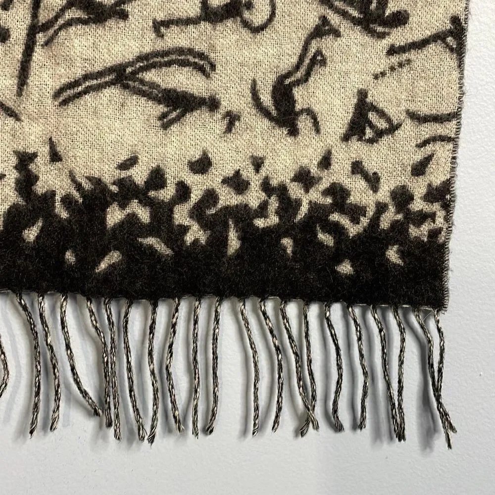 Vintage Lillehammer 1994 Olympics Wool Scarf